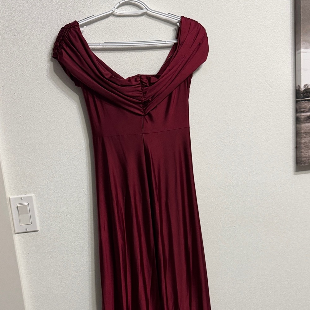 Price firm Burgundy Women’s Dress SIZE M - Bridesmaid Dress - wedding guest - Picture 9 of 10